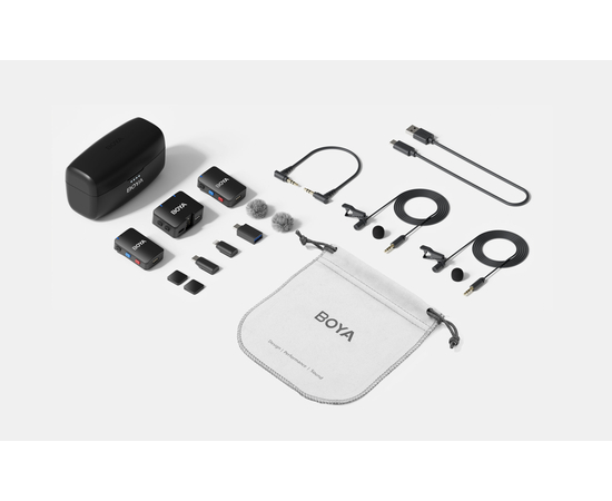 Радиосистема с петличными микрофонами для смартфона / ПК / камеры Boya BOYAMIC