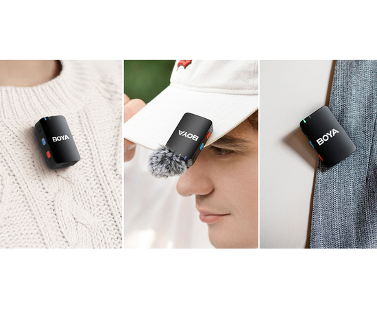 Радиосистема с петличными микрофонами для смартфона / ПК / камеры Boya BOYAMIC