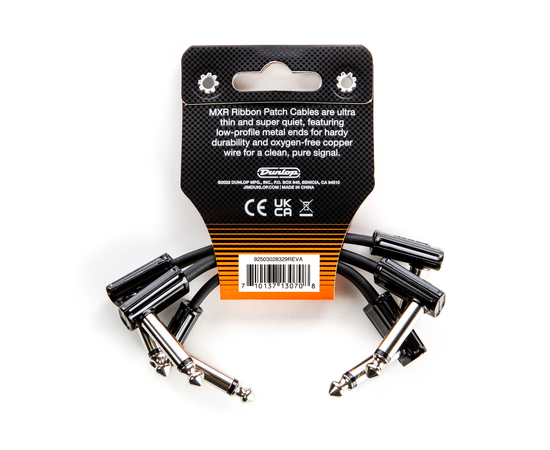 Инструментальный патч-кабель Dunlop MXR 3 INCH RIBBON PATCH CABLE - 3 PACK (3PDCPR03)
