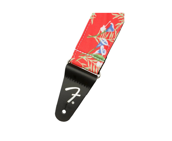 Ремінь гітарний FENDER STRAP 2" HAWAIIAN STRAPS RED FLORAL