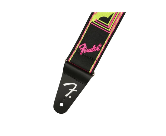 Ремень гитарный FENDER STRAP 2" NEON MONOGRAMMED YELLOW PINK