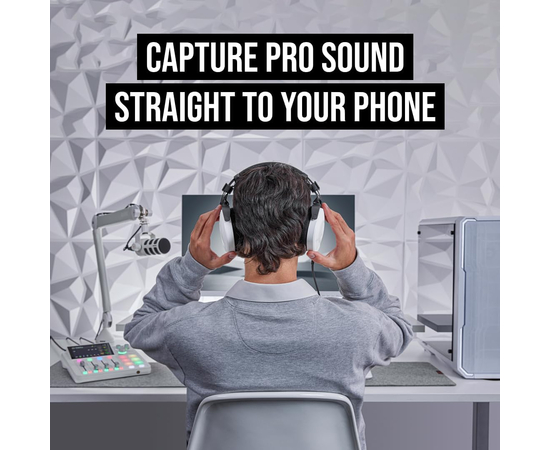 Микрофон для подкастинга RODE PodMic USB White