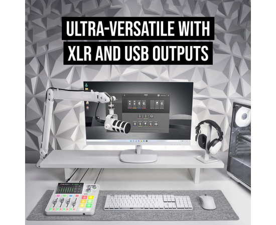 Микрофон для подкастинга RODE PodMic USB White