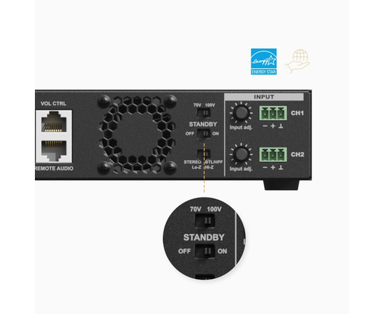 Трансляційний підсилювач AUDAC SCP212