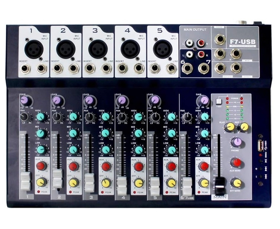 Микшерный пульт F7-USB - 159675 за 3983 грн. | 4Club