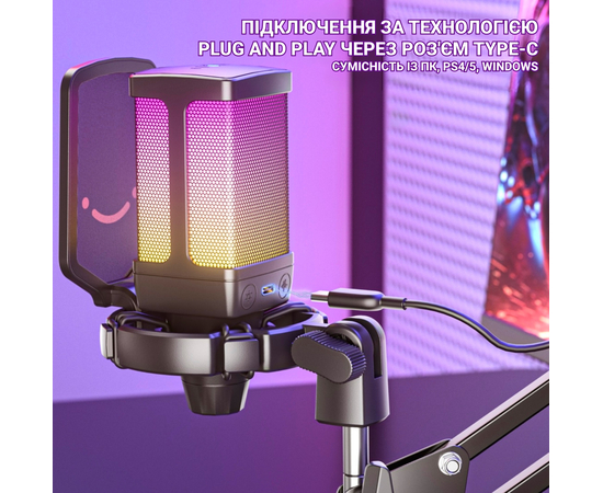 Конденсаторний USB мікрофон FIFINE Q6T