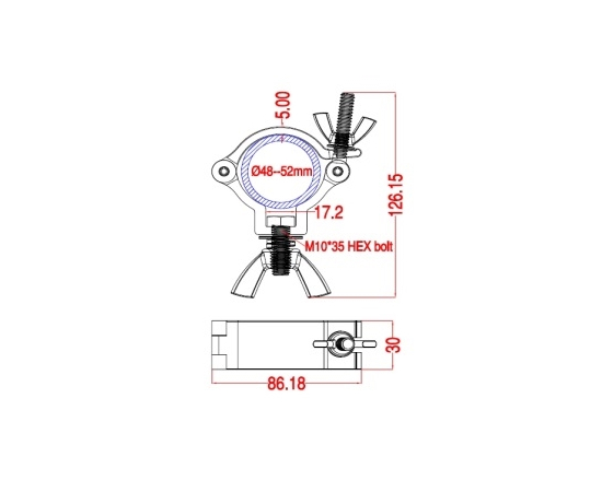 Струбцина для крепления 259P130-DM10D