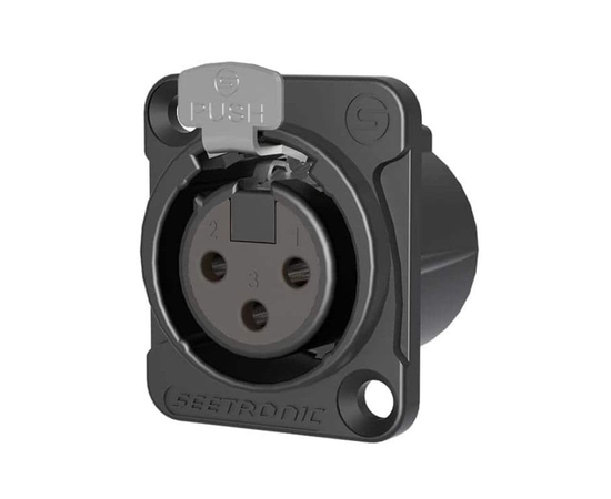 Разъём XLR, 3-контактный "мама", гнездо Seetronic MK3F2C-B - 159837 за 117 грн. | 4Club