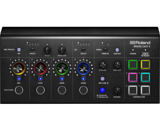 Аудіоінтерфейс / ігровий мікшер Roland BRIDGE CAST X