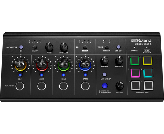 Аудіоінтерфейс / ігровий мікшер Roland BRIDGE CAST X - 160086 за 27819 грн. | 4Club