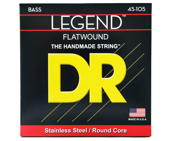 Струны для бас-гитары (4 шт.) DR Strings LEGEND Flatwound Bass - Medium (45-105) - 159997 за 0 грн. | 4Club