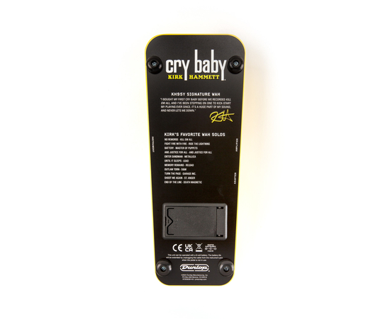 Педаль ефектів DUNLOP KH95Y KIRK HAMMETT CRY BABY® WAH YELLOW SPARKLE EDITION