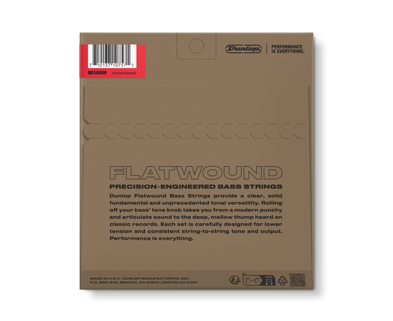 Струни для бас-гітари Dunlop DBFS45105M MD Scale Flatwound Stainless Steel