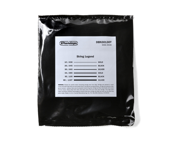 Струни для 6-струнної бас-гітари Dunlop DBN30130T Nickel Wound Tapered
