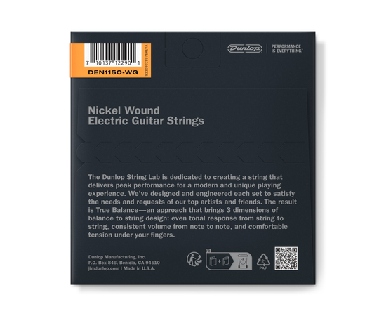 Струни для електрогітари Dunlop DEN1150WG Nickel Wound (Wound G)