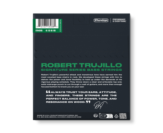 Струни для бас-гітари Dunlop RTN45105 Robert Trujillo Nickel Wound
