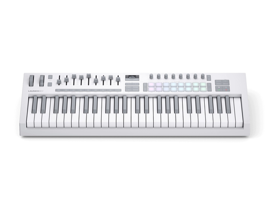 MIDI клавіатура NOVATION Launchkey 49 MK4 White Edition