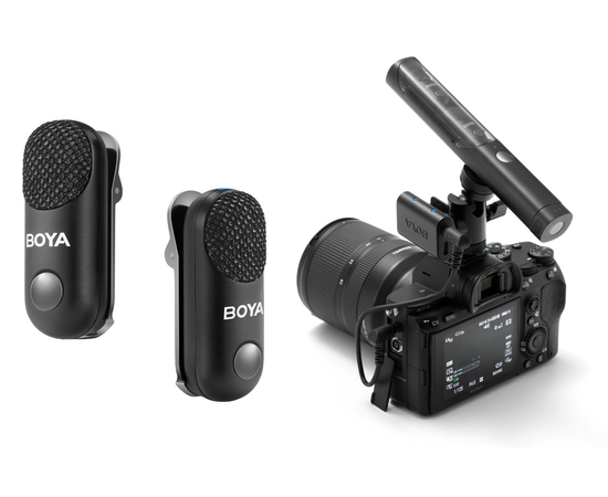 Бездротовий мікрофон-трансформер BOYA Magic-02 Type-C/Lightning Black