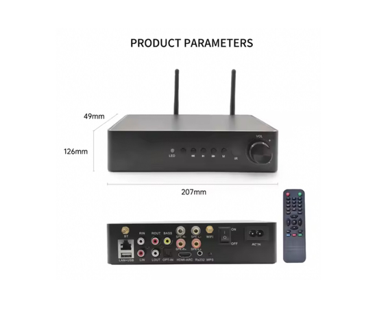 Музыкальный стример DV audio WMP-260 PRO сетевой Wi-Fi плеер с усилителем