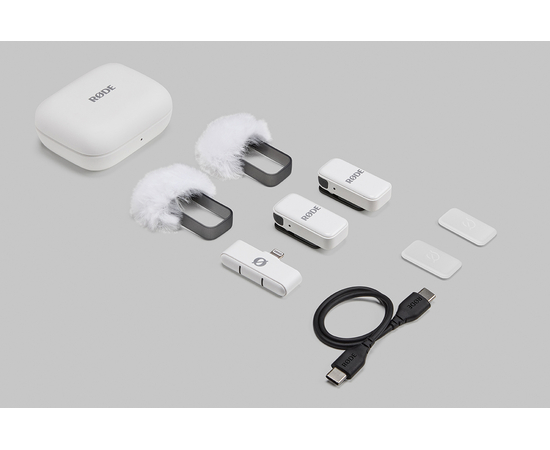 Мікрофонна радіосистема RODE Wireless Micro Lightning White