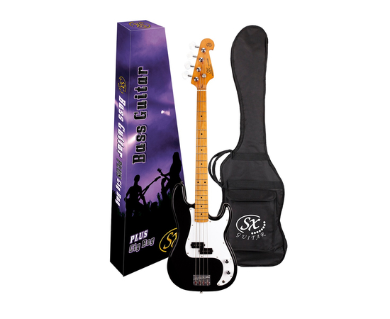 Бас-гітара з чохлом SX SPB57+/BK