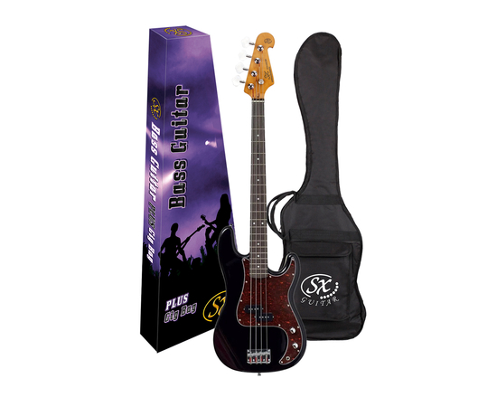 Бас-гитара с чехлом SX SPB62+/BK
