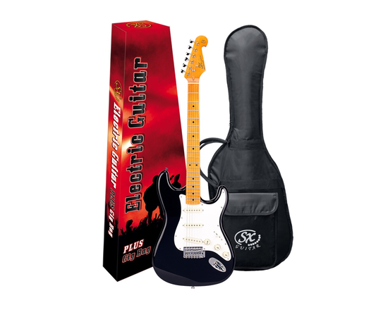 Электрогитара с чехлом SX SST57+/BK