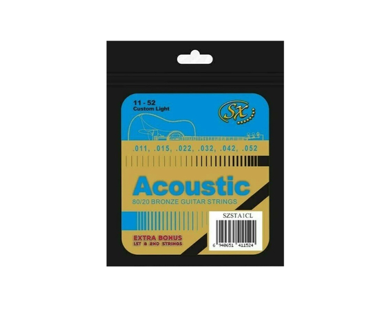 Струны для акустической гитары SX SZSTA1CL - 160360 за 229 грн. | 4Club