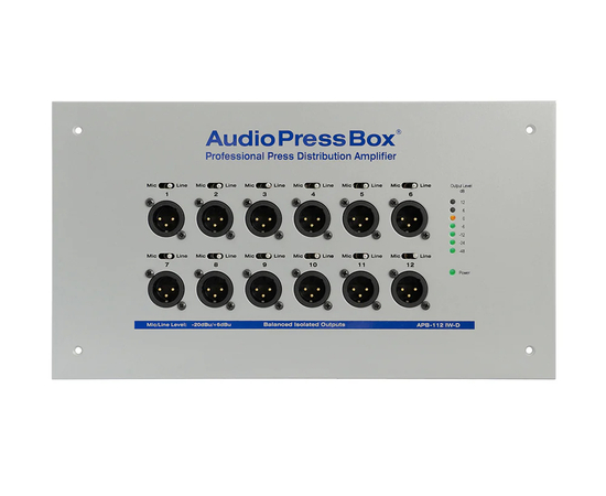 Активный аудио-сплиттер (пресс-бокс) AudioPressBox APB-112 IW-D