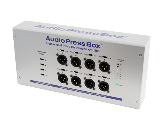 Активный аудио-сплиттер (пресс-бокс) AudioPressBox APB-112 OW-D-USB