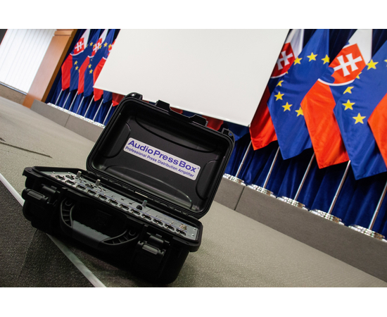 Активный портативный аудио-сплиттер (пресс-бокс) AudioPressBox APB-224 C