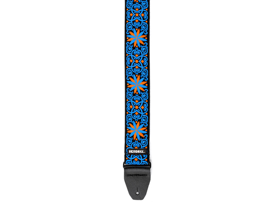 Гітарний ремінь DUNLOP JIMI HENDRIX BLACKLIGHT FILLMORE BLUE STRAP
