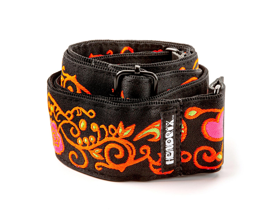 Гитарный ремень DUNLOP JIMI HENDRIX BLACKLIGHT MONTEREY ORANGE STRAP - 160873 за 1639 грн. | 4Club