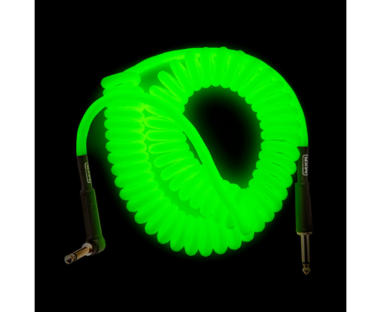 Инструментальный кабель (люминесцентный) Dunlop MXR Coil Cable Glow Right/Straight (4.5m)
