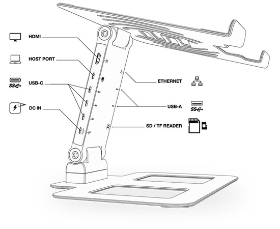 Підставка для ноутбука / DJ-обладнання Reloop Stand Hub Pro