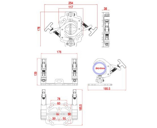 Струбцина для крепления 114B126ZY-XZ