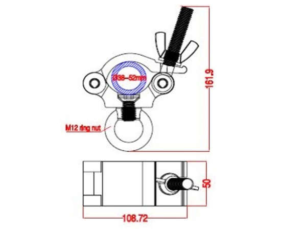 Струбцина для крепления 223P150-DM12DH
