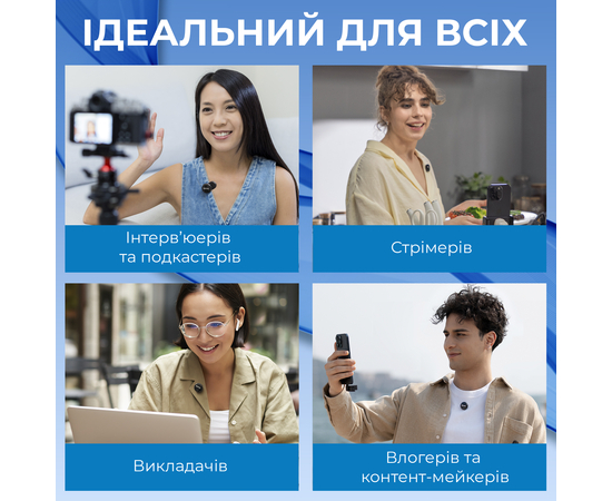 Беспроводной микрофон BOYA LINK 3-02 Type-C/TRS Black