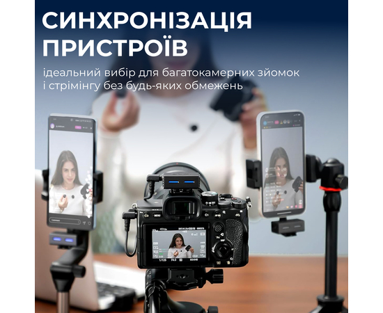 Беспроводной микрофон BOYA LINK 3-02 Type-C/TRS Black