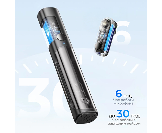 Беспроводной микрофон-трансформер BOYA Magic-05 Type-C Black