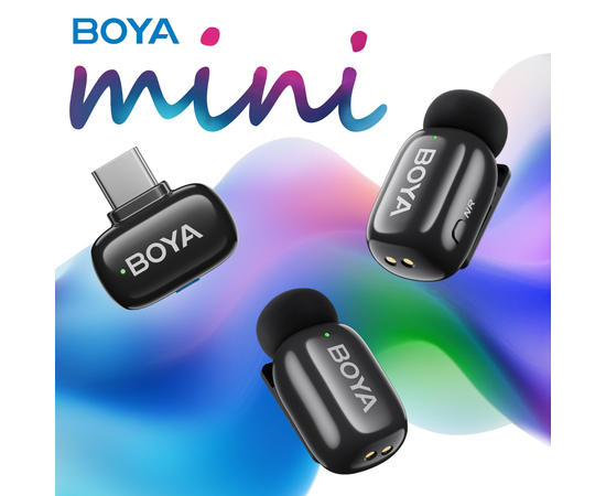 Беспроводной петличный микрофон BOYA mini-23 Type-C Black