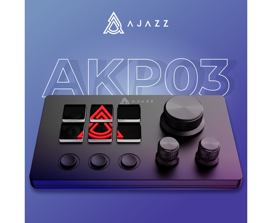Контроллер для стриминга Ajazz AKP03E-B USB Black