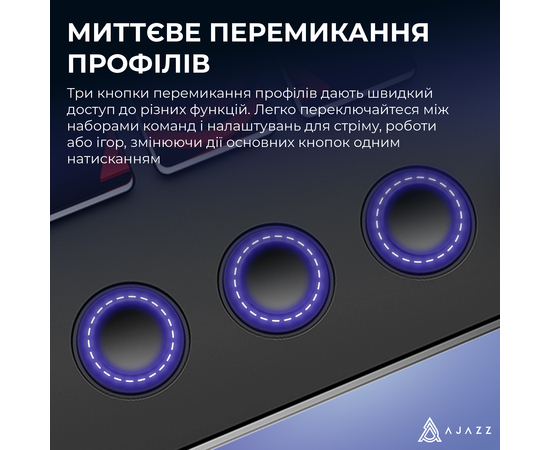 Контроллер для стриминга Ajazz AKP03E-B USB Black