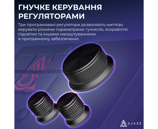 Контроллер для стриминга Ajazz AKP03E-B USB Black
