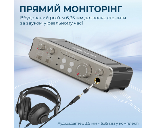 Двухканальный аудиоинтерфейс BOYA BY-AM4