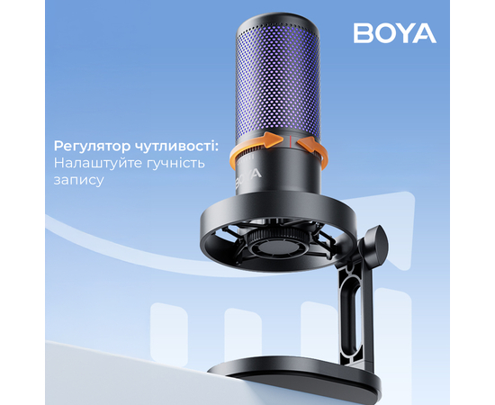 Микрофон BOYA K3-02 RGB Black