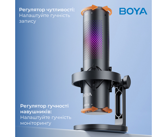 Мікрофон BOYA K9 RGB Black