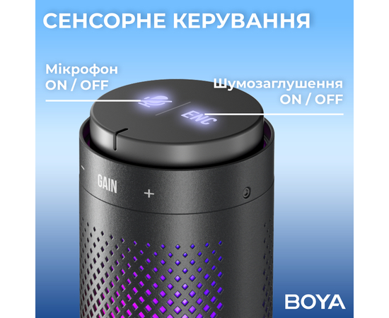 Мікрофон BOYA K9 RGB Black