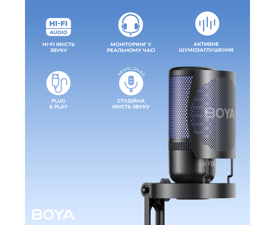 Мікрофон BOYA K9 RGB Black