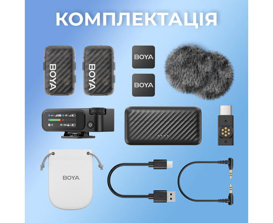 Радіосистема для смартфона / ПК / камери BOYA MIC 2-02